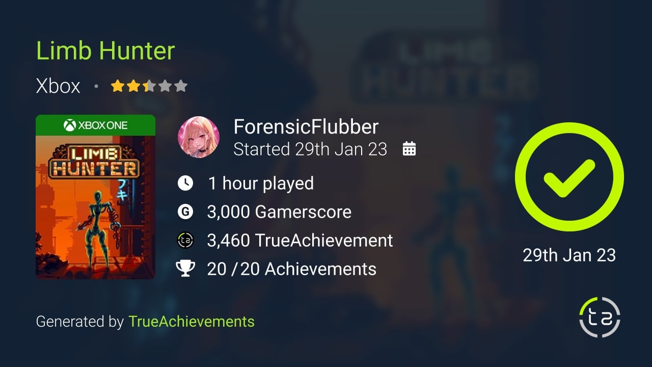 Limb Hunter achievement summary